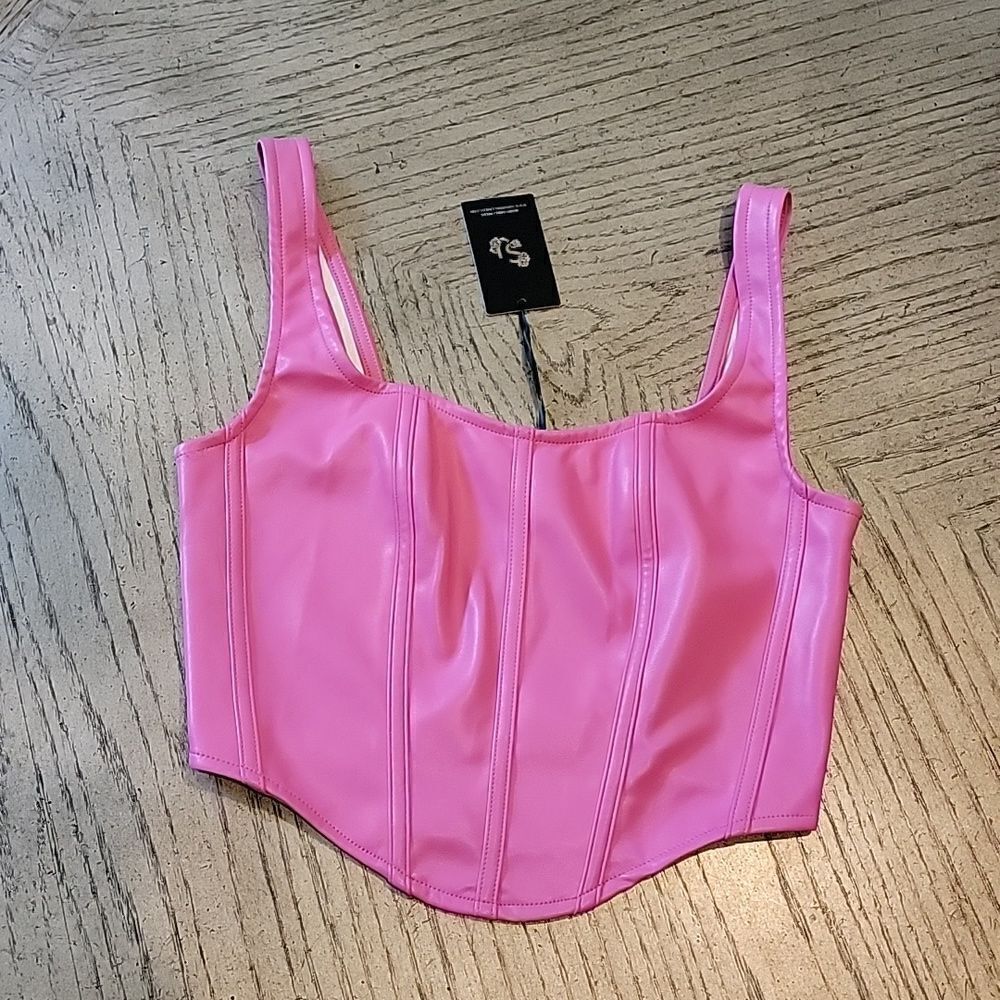 Sincerely Jules Pink Barbie corset crop top size S NWT 💖